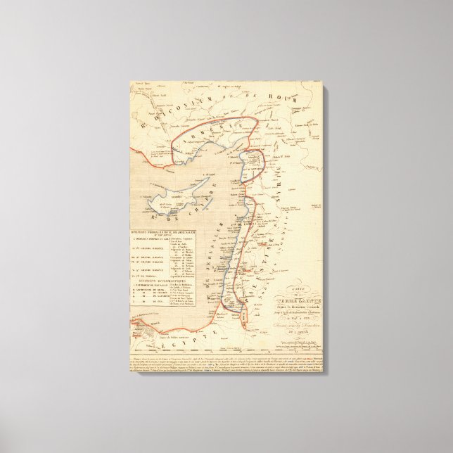 Impressão Em Tela Terre Sainte depuis la deuxieme croisade (Frente)