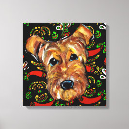 IMPRESSÃO EM TELA TERRIER AIREDALE