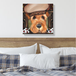 IMPRESSÃO EM TELA TERRIER AIREDALE