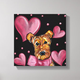 IMPRESSÃO EM TELA TERRIER AIREDALE