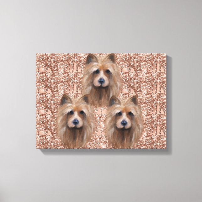 IMPRESSÃO EM TELA TERRIER AUSTRALIANO (Frente)