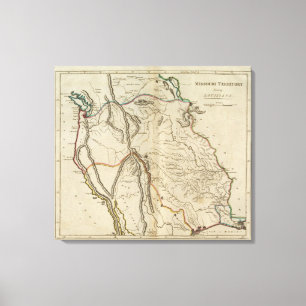 Impressão Em Tela Território anteriormente Louisiana de Missouri