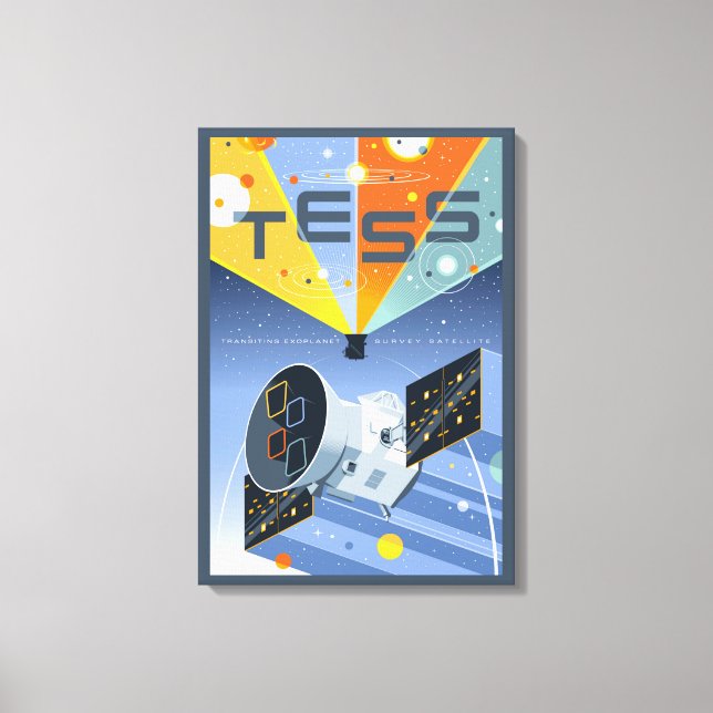Impressão Em Tela Tess Space Telescope Poster. (Frente)