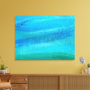 Impressão Em Tela teste padrão da pintura de turquesa