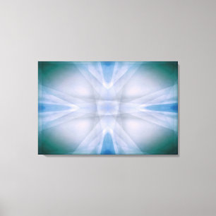 Impressão Em Tela Teste padrão verde e azul abstrato