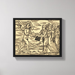 Impressão Em Tela Testemunhas de satã Trocam Textos 8x10