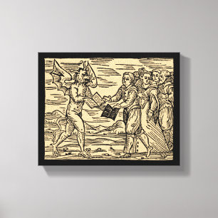 Impressão Em Tela Testemunhas de satã Trocam Textos 8x10