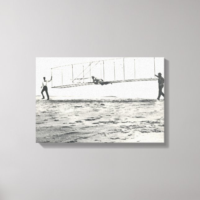 Impressão Em Tela Testes de Glider dos Irmãos Wright (Frente)