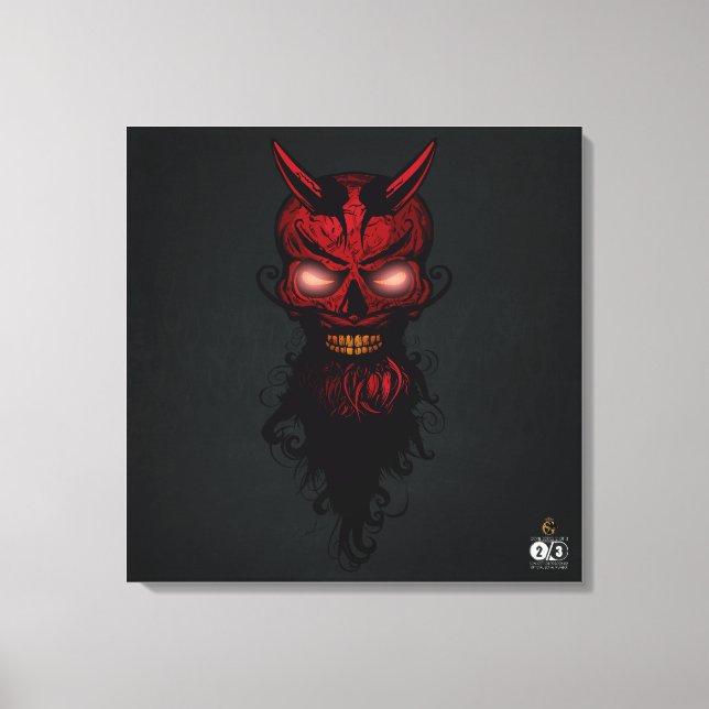 Impressão Em Tela Tête de mort hipster skulls diable crane (Frente)