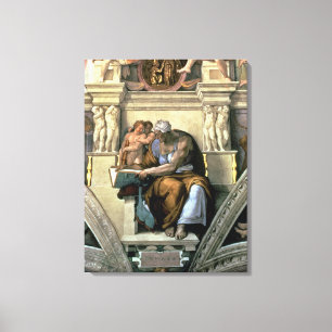 Impressão Em Tela Teto Sistine Chapel: Cumaean Sibyl, 1510