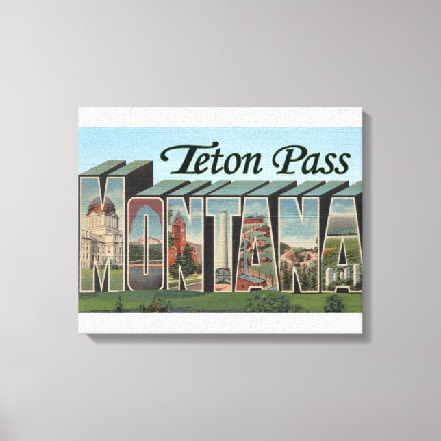 Impressão Em Tela Teton Pass, Montana (Frente)