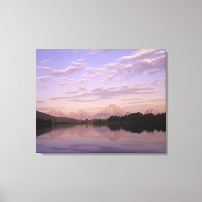 Impressão Em Tela Teton Range refletido no rio Cobra. Grand Te (Frente)