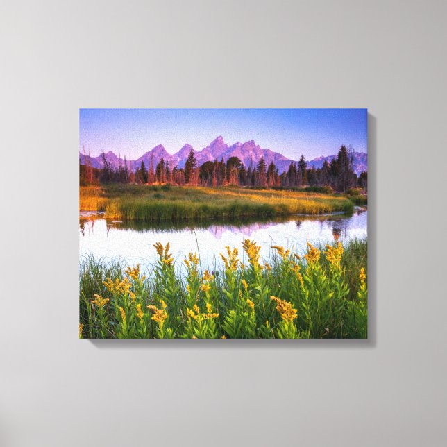 Impressão Em Tela Teton Sunrise (Frente)