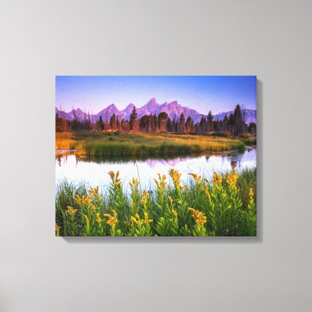 Impressão Em Tela Teton Sunrise (Frente)