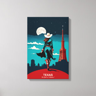 Impressão Em Tela Texas Viagem: O Espírito da Aventura