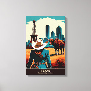 Impressão Em Tela Texas Viagem: Tudo é maior