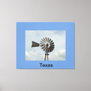 Impressão Em Tela Texas Windmill
