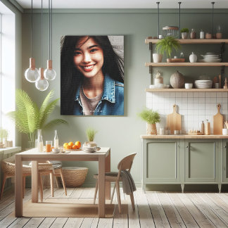 Impressão Em Tela Texto de foto personalizado