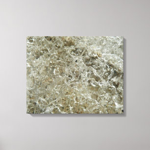 Impressão Em Tela Textura Abstrata de Gelo Glacial da Natureza