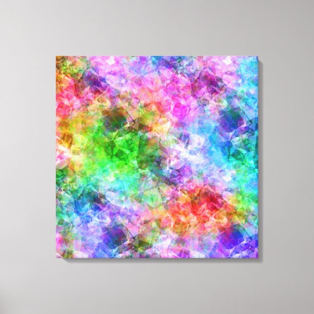 Impressão Em Tela Textura amassada colorida (Frente)