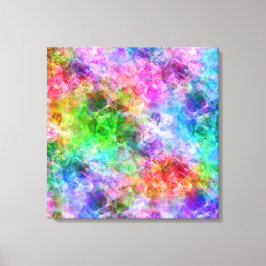 Impressão Em Tela Textura amassada colorida