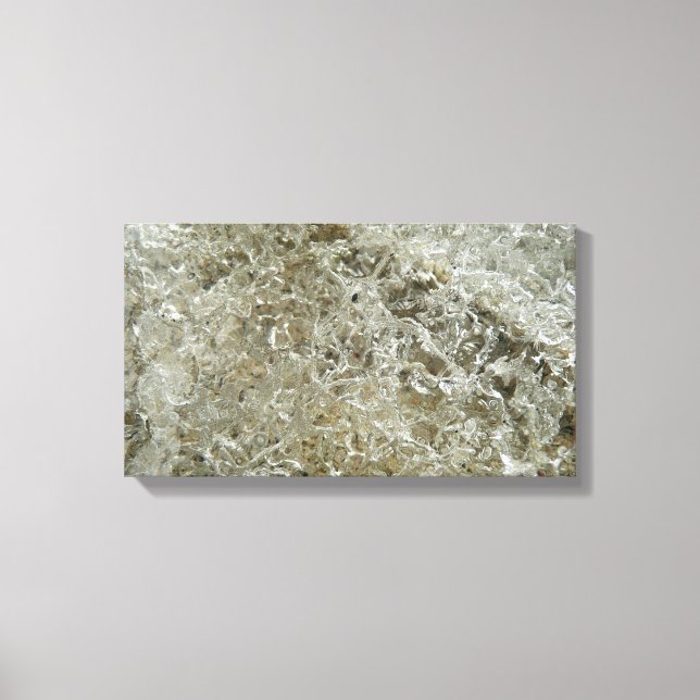 Impressão Em Tela Textura de Abstrato de gelo glacial (Frente)