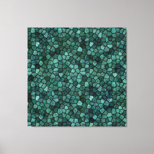 Impressão Em Tela Textura de Crosta de Mosaico Oceânico Padrão Abstr