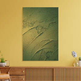 Impressão Em Tela Textura de Gesso Verde Floresta Profunda Minimalis