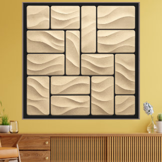 Impressão Em Tela Textura de painéis 3D Wall Art