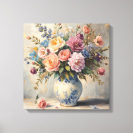 Impressão Em Tela Textura Floral Sonhadora – Estilo de Flor Suave