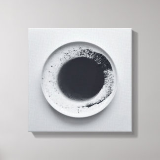 Impressão Em Tela Textura monocromática de café abstrato art 1