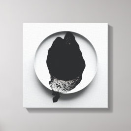 Impressão Em Tela Textura monocromática de café abstrato art 10