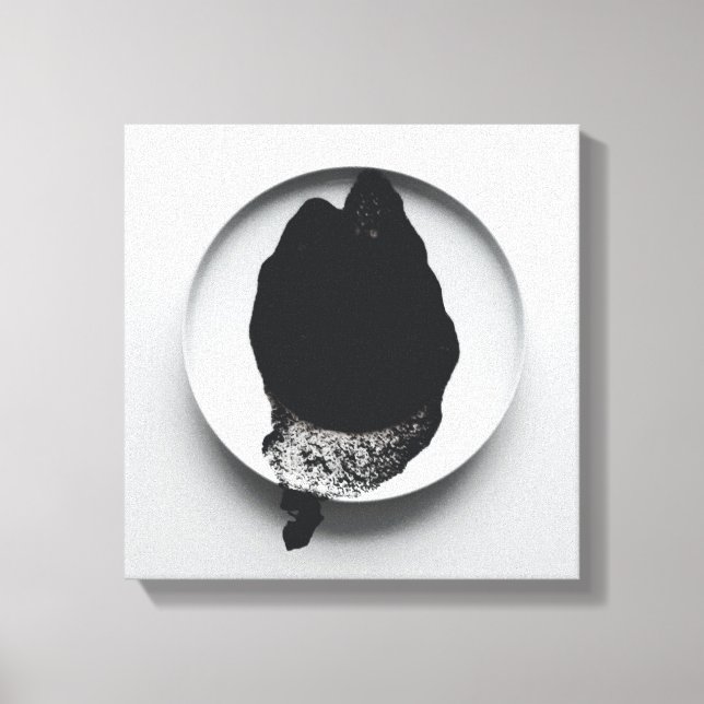 Impressão Em Tela Textura monocromática de café abstrato art 10 (Frente)