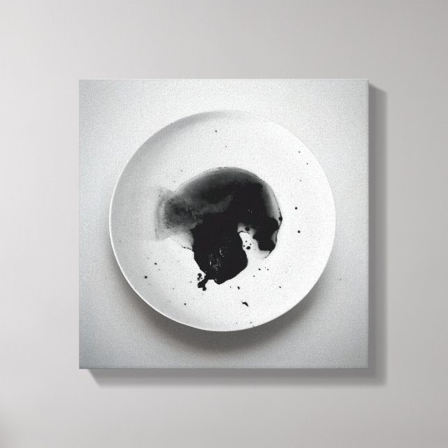 Impressão Em Tela Textura monocromática de café abstrato art 11 (Frente)