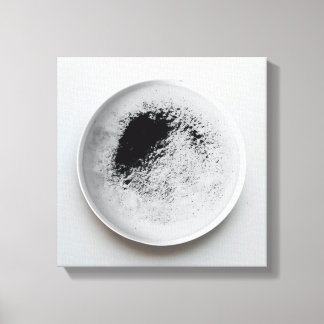Impressão Em Tela Textura monocromática de café abstrato art 12