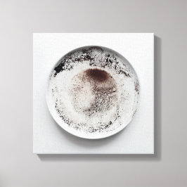 Impressão Em Tela Textura monocromática de café abstrato art 17