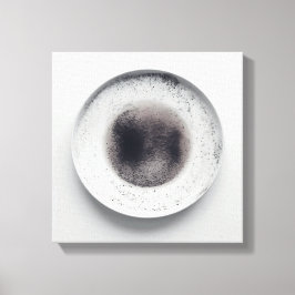 Impressão Em Tela Textura monocromática de café abstrato art 3