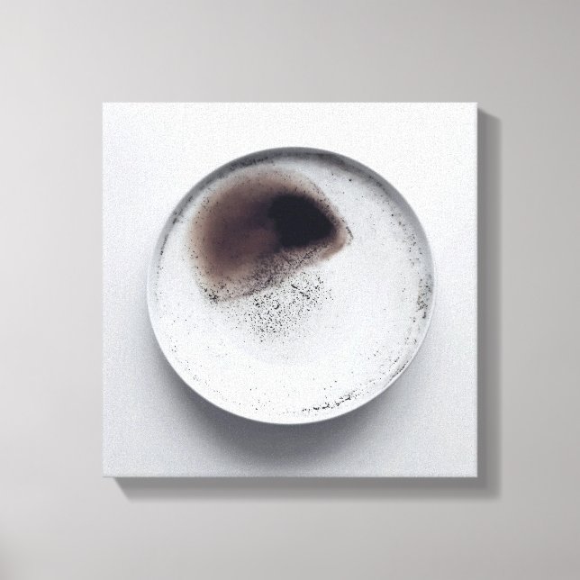 Impressão Em Tela Textura monocromática de café abstrato art 6 (Frente)