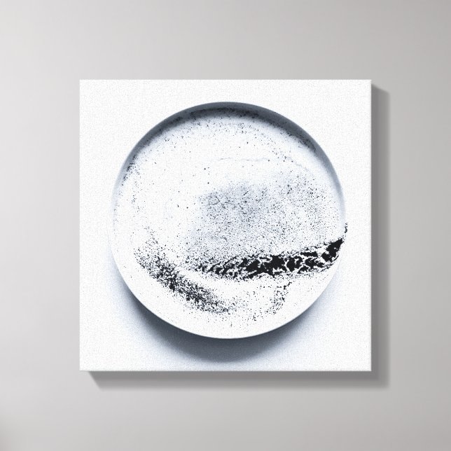 Impressão Em Tela Textura monocromática de café abstrato art 7 (Frente)