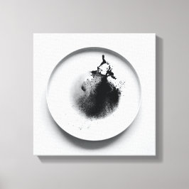 Impressão Em Tela Textura monocromática em café abstrato art 13