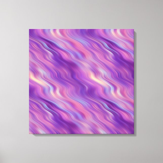 Impressão Em Tela Textura ondulada violeta (Frente)