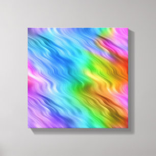 Impressão Em Tela Textura Wavy Azul