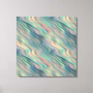 Impressão Em Tela Textura Wavy Iris Azul