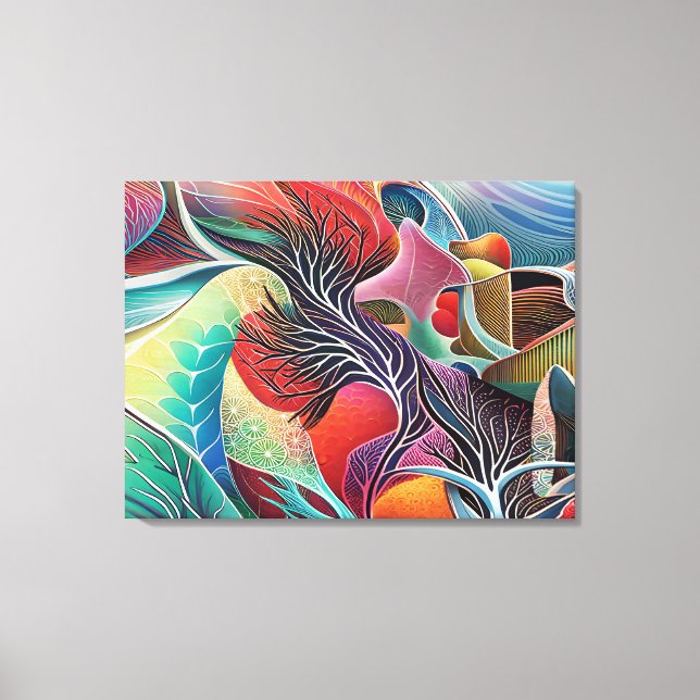 Impressão Em Tela Texturas bonitas (Frente)