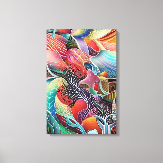 Impressão Em Tela Texturas orgânicas incríveis (Frente)