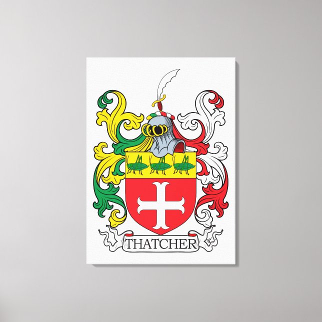 Impressão Em Tela Thatcher Family Crest (Frente)