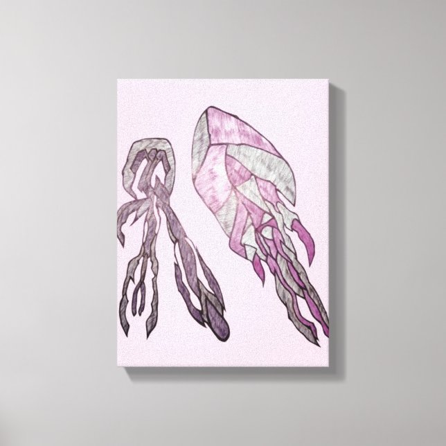 Impressão Em Tela The Angled Veil  Abstract Texture Art (Frente)