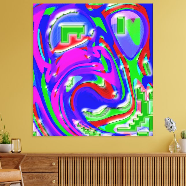 Impressão Em Tela The Artist and His Flashes of Creativity (Insitu(Sala de estar))