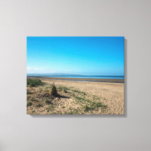 Impressão Em Tela The Beach At Troon Scotland Postcard Poster Photo