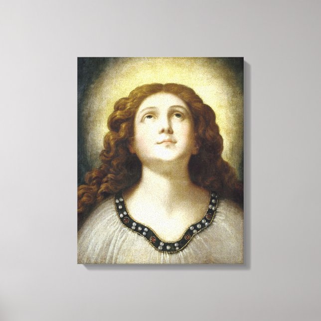 Impressão Em Tela The Blessed Soul (Angelic Young Religious Woman) (Frente)